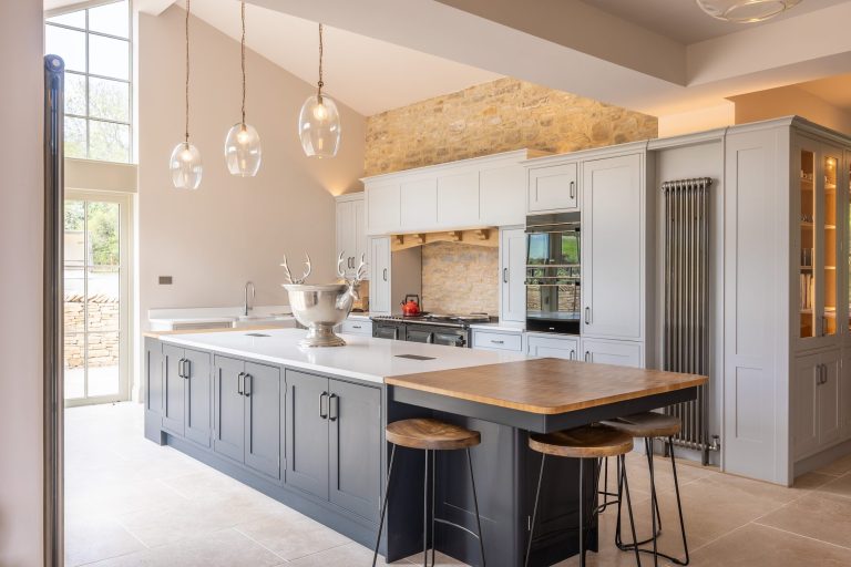 Kitchen at The Old Rectory near York, designed and project managed by Pip Interior Designs