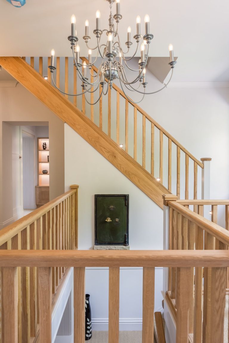 Oak staircase at The Old Rectory near York