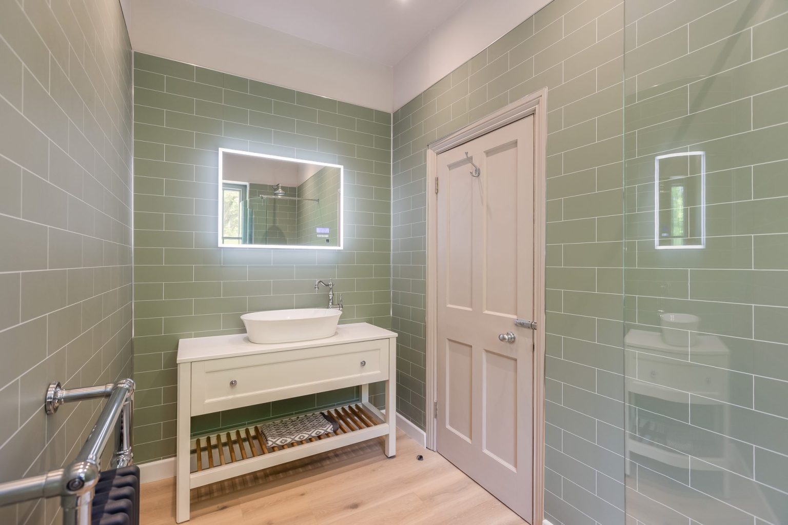 Shower room designed by Pip Interior Designs in York, North Yorkshire